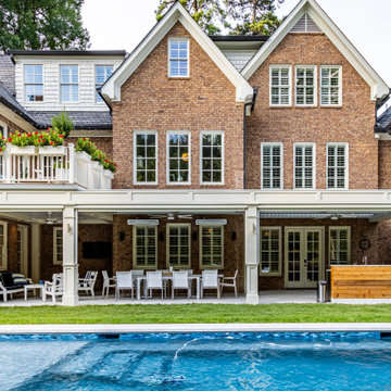 New upper deck, terrace level & pool