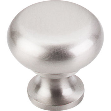 Top Knobs  -  Flat Faced Knob 1 1/4" - Brushed Satin Nickel