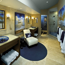 bathroom sitting area