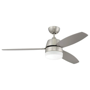 44 Airlift Fan Brushed Steel Contemporary Ceiling Fans By