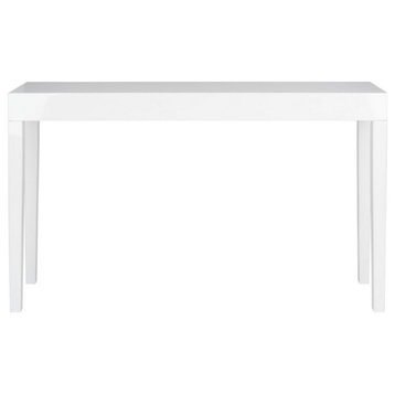 Barrett Mid Century Scandinavian Wood Console Table White