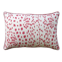 Les Touches Pink Throw Pillow - Decorative Pillows