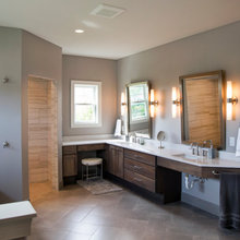 Bathrooms - Beige tile