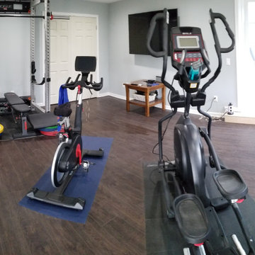Two Story Home Addition with Home Gym and Four Seasons Room