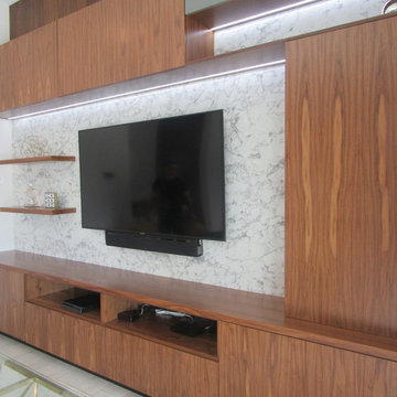 Walnut Wall Units