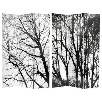 6' Tall Trees Double Sided Room Divider