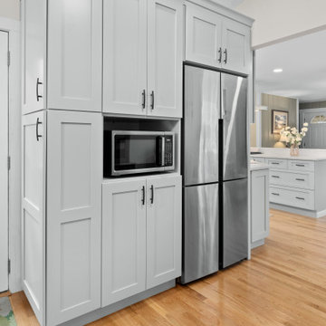 Gray Alcove Kitchen