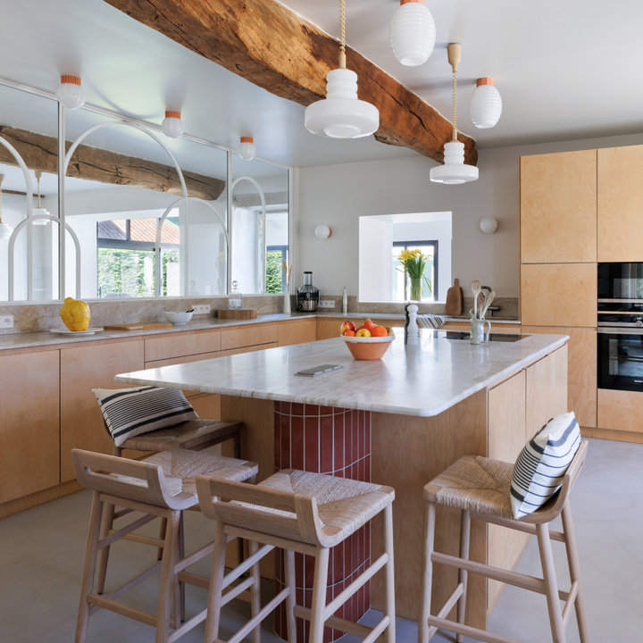 75 photos et idées déco de cuisines en bois clair - Mai 2026