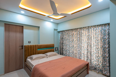 ムンバイにあるモダンスタイルのおしゃれな寝室