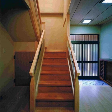 簾(すだれ)ブラインドのある現代数寄屋の家