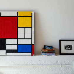 Mondrian LEGO Mosaic - Mixed Media Art