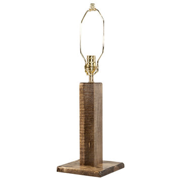 Montana Woodworks Homestead Transitional Wood Table Lamp in Brown