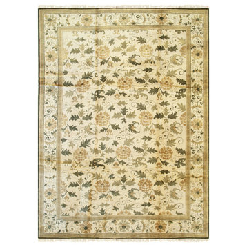 Beige Transitional All Over Ningxia Area Rug