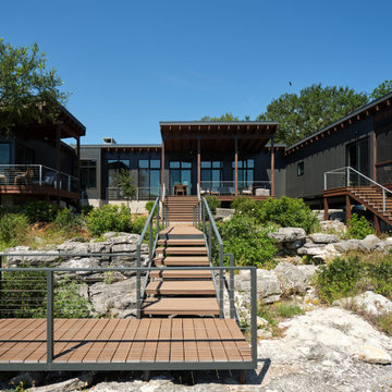 Midcentury Modern Lake House Kingsland
