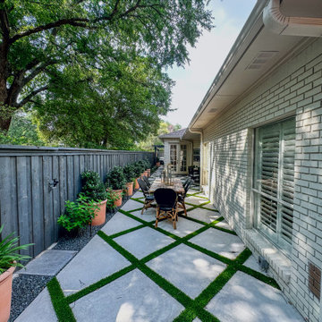 Modern Geometric Oasis: A Contemporary Backyard Retreat | Dallas, TX