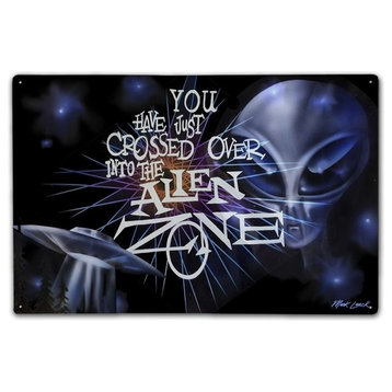 Alien Zone, Classic Metal Sign