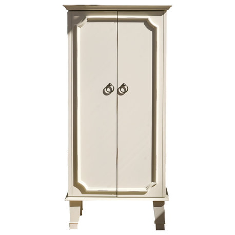 Charlize Jewelry Armoire, White