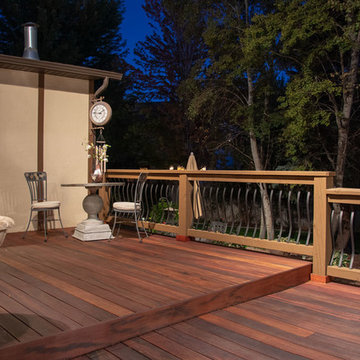 Entertainment Size | Deck & Timber Frame Gazebo w/Integrated Power