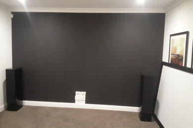 This is an example of a modern home theatre in Adelaide.
