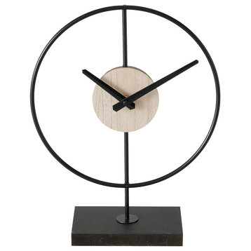 Mid-Century Modern Clock, 12.25 Inches