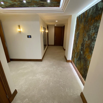 Micro Cement entrance floor - Absract Art