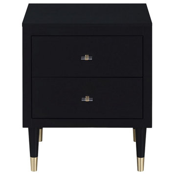 Stanton Modern Nightstand With Solid Wood Legs