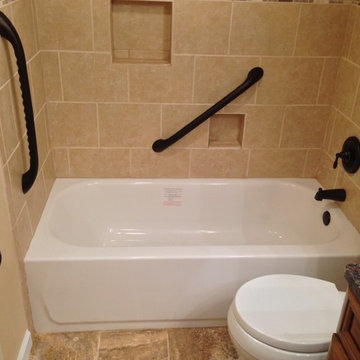 Bathroom - a standard size, a custom touch