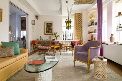 Eclectic living room photo in New York