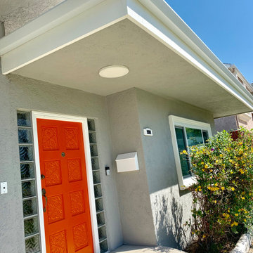 Flat face rain gutters -Burbank
