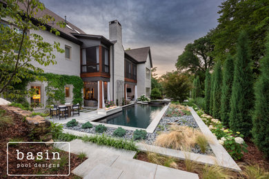 Inspiration for a contemporary pool remodel in Nashville