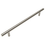 Cosmas - Cosmas 404-192SN Satin Nickel Slim Line Euro Style Bar Pull - Manufacturer: Cosmas