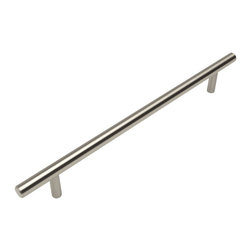 Cosmas - Cosmas 404-192SN Satin Nickel Slim Line Euro Style Bar Pull - Cabinet And Drawer Handle Pulls
