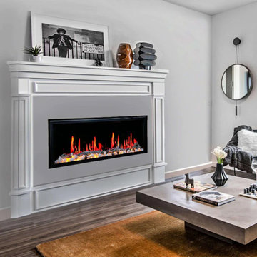 Litedeer Homes Latitude 55" Smart Electric Fireplace with Diamond-like Crystal