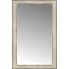 18"x28" Custom Framed Mirror, Silver Gold
