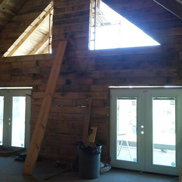 Chalet 1280sf - Oak Log Cabin Build-Schutt Log Homes and Mill Works