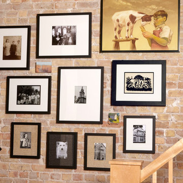 Gallery wall grown over time