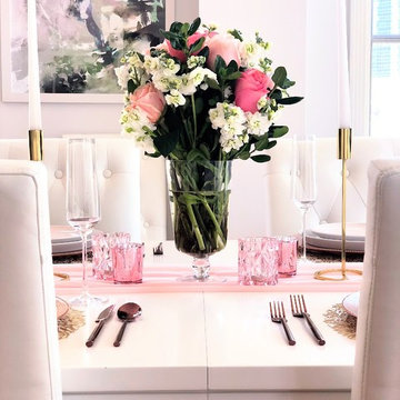 Gold & Blush Tablescape