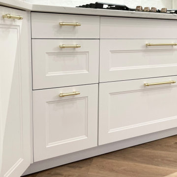 Ikea kichen remodeling, white Axtad fronts