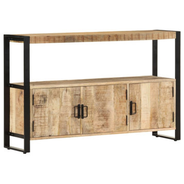 vidaXL Cabinet Kitchen Storage Cabinet for Hallway Entryway Solid Wood Mango