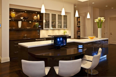 Trendy living room photo in Los Angeles