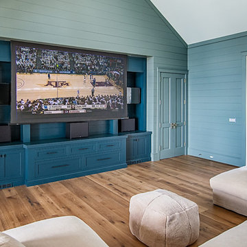 Large Projection System with Flanking TVs
