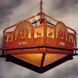 Cowboy Campfire Chandelier - Chandeliers