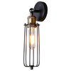 1-Light Wire Cage Wall Sconce