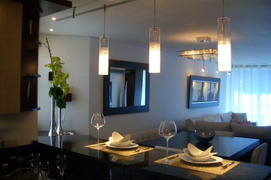 Inspiration for a contemporary living room remodel in Other