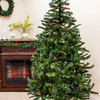 Pre-Lit Traditional Mixed Pine Artificial Christmas Tree, Multi Lights, 7.5'