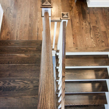 Project #57 | Staircase with Cozy Reading Nook Below