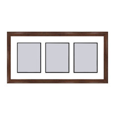 Walnut Collage Picture Frame - 3 openings for 5X7 photos