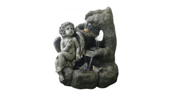 24" Angel Garden Fountain with LED Lights