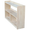 International Concepts Abby 2 Shelf Unfinished Wood Bookcase
