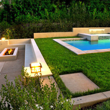 Fireplace Features Glass Walls for Ultimate Viewing